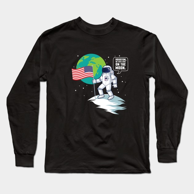 Funny Apollo 11 Moon Landing 50th Anniversary We Have Dibs Long Sleeve T-Shirt by ghsp